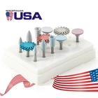 12pcs RA Juego de Ruedas de Pulido de Silicona para Resina Compuesta Dental