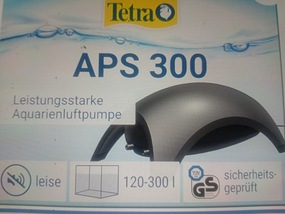 Tetra APS 300 Aquarien-Luftpumpe für 120-300 l, 4,5 W, alle Wasserarten