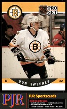 Don Sweeney 1990-91 Pro Set #412 Boston Bruins Rookie