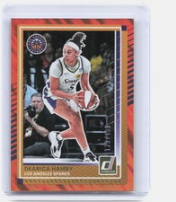 2025 Donruss WNBA #43 Dearica Hamby Orange Lava #/199 Los Angeles Sparks