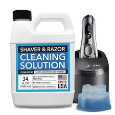 Electric Shaver Cleaning Solution for Braun Clean & Renew Refill - 6 Uses
