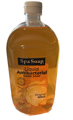 #ad Spa Soap Liquid Antibacterial Hand Soap Original Gold Refill 32 FL OZ 949 mL $16.00
