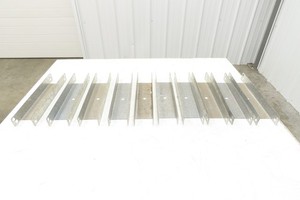 Pallet Rack 12" Spacer Back to Back Row Galvanized Steel Teardrop Lot of 10