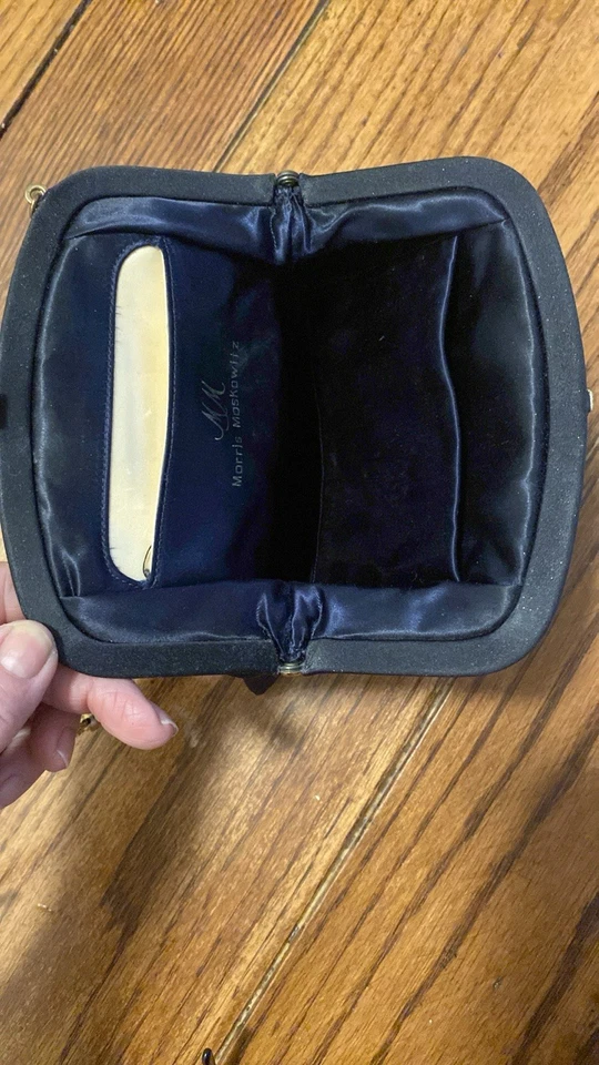 Bolso de noche Morris Moskowitz vintage azul marino Foto 3 de 4