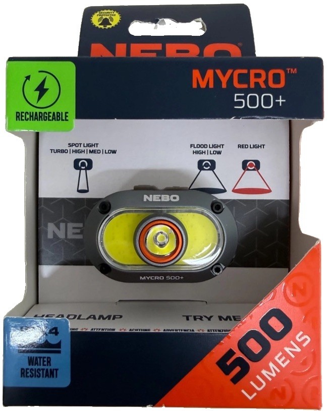 Nebo Mycro 500+ 2-In-1 Rechargeable Detachable Headlamp And Cap Light 500 Lumens - Image 6