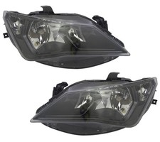 Headlights Black Clear Glass Sport Version For Seat Ibiza 4 6J From 2012 To 2015