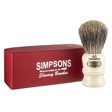 Simpson Berkeley 46 Pure Badger Shaving Brush Handmade British Shaving Brush Men