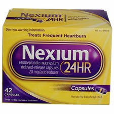 3 Pack Nexium 24HR Capsules Acid Reducer, 20 mg, 42 Ct