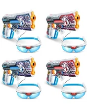 XSHOT Skins Laser 360 4 Laser Blasters & 4 Infrared Headset Zuru X-Shot NEW