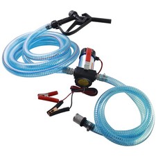12V 175W Portable Diesel Fuel Transfer Pump, 12 GPM Self-Priming with Manual ...
