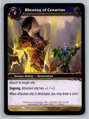 World of Warcraft TCG Blessing of Cenarius 33/270 Scourgewar Restoration Ability