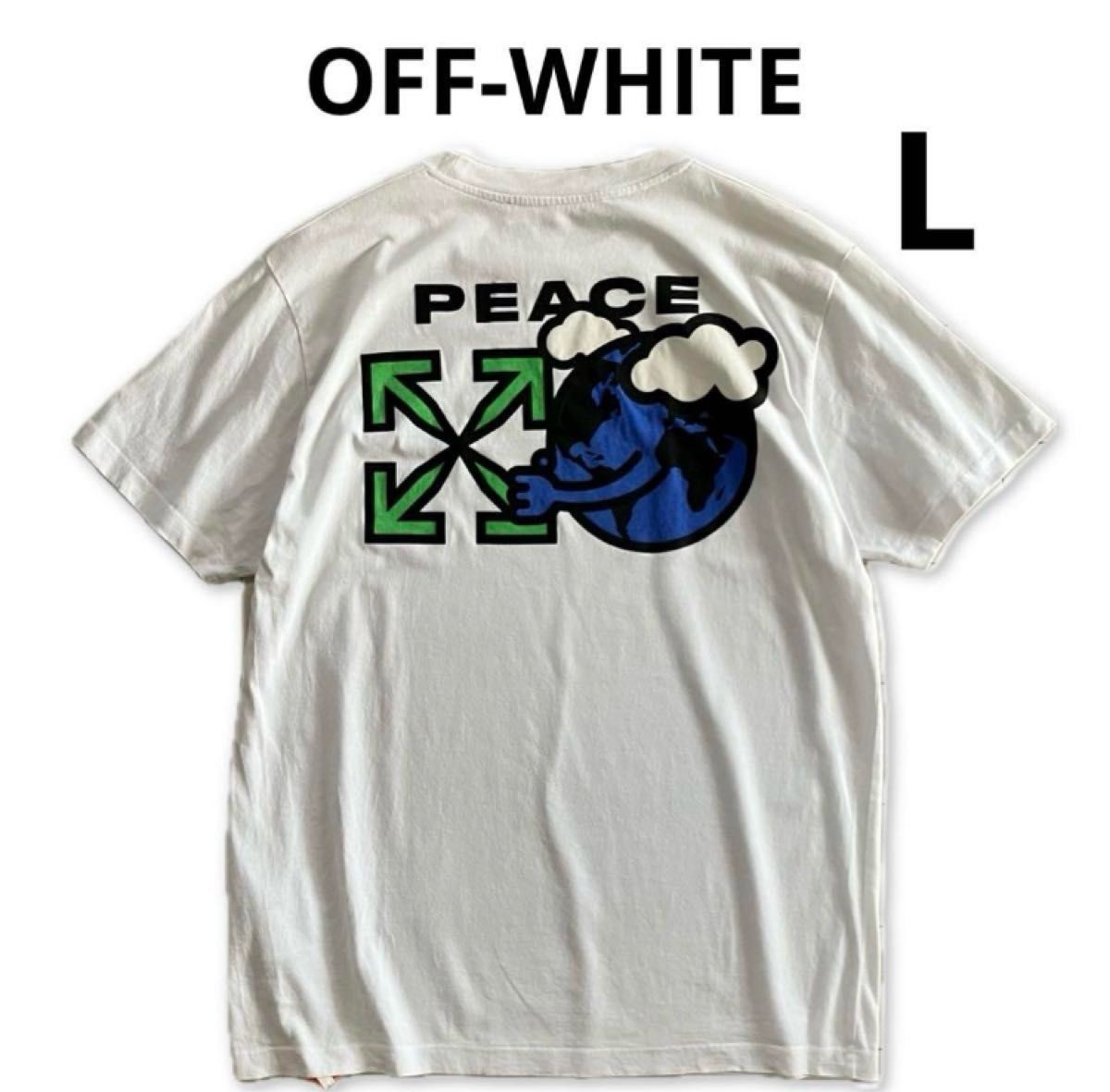 Men's Wear Off-White Off white tagged size L 21SS back arrow hand logo T shirt o