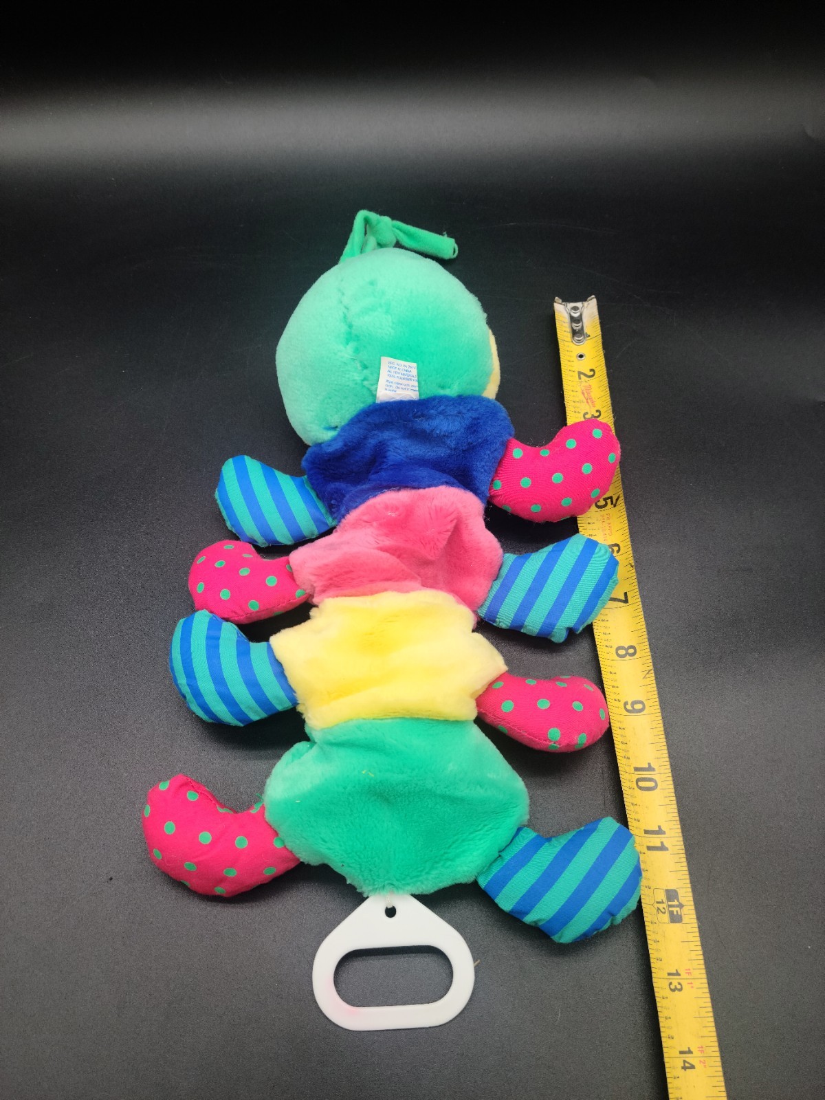 1996 VTG Kids II Baby Caterpillar Green Crib Musical Pull Toy Beautiful Dreamer