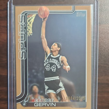 Topps 2025-26 George Gervin San Antonio Spurs Gold Serial Numbered #265 /2025