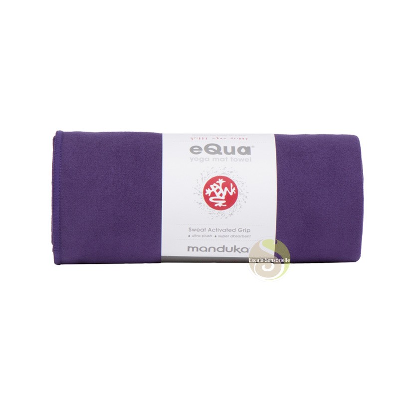 Serviette Manduka eQua Magic drap de yoga antidérapant rose 180x67cm
