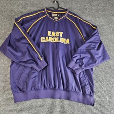 East Carolina Shirt Mens 3XL Purple Pullover Windbreaker NCAA Football Russell