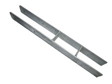 H-Anker EXTRA STABIL Pfostentr&auml;ger feuerverzinkt 101x800x80x8 mm Pfostenanker