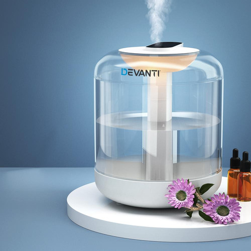 Aromatherapy Diffuser Air Humidifier Mist Purifier Night Light 1L LED USB Timer - Picture 1 of 9