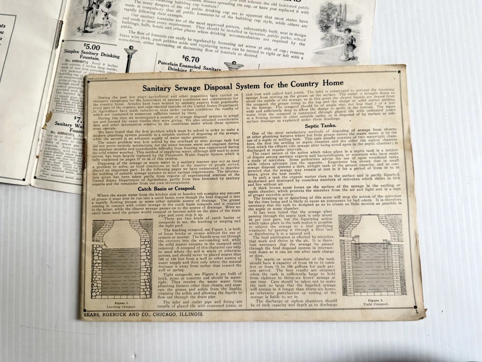 Antiguo catálogo de plomería Sears, Roebuck & Co. Chicago moderno Foto 4 de 4