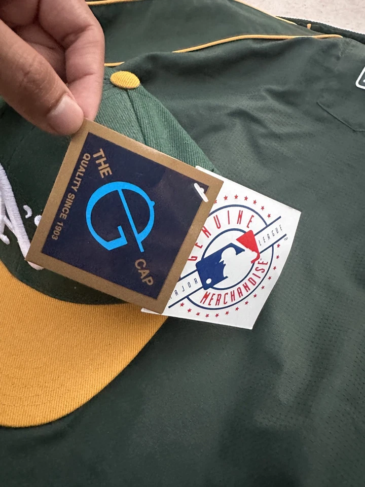 Gorra Oakland Athletics Vintage Años 90 Grosswell Snapback - Nueva con Etiquetas Foto 2 de 4