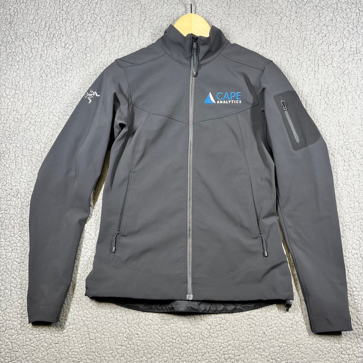 Arcteryx Gamma MX Softshell Jacket Womens Sz S Gray Full Zip Cape 