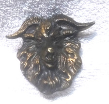 Adezy 1976 Bighorn Sheep Ram Bronze Belt Buckle Fine Detail Great Shape USA Made