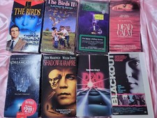 Horror Movie VHS Lot Of 8 The Birds Dreamcatcher Dead Zone Etc. Tested