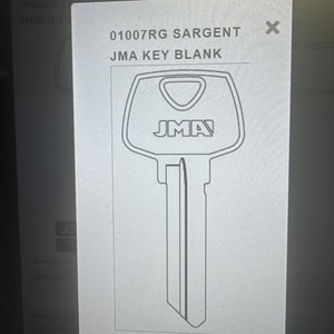 20 pcs O1007RG JMA Nickel Silver 6 Pin Commercial Key Blank  NS SAR-84D