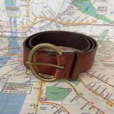 Vintage USA Genuine Leather Belt, Gap, Brown, Used
