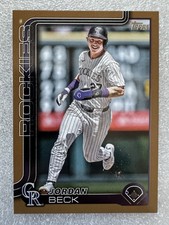 2025 Topps Series 1 - Jordan Beck #139 Gold /2025