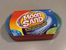Moon Sand Moldable Sand Dough Spin Master 2008 Blue Green Rare New Sealed Sweden