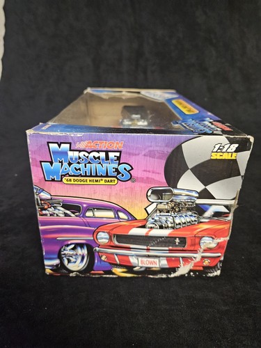 2005 Muscle Machines '68 Hemi Dart #43 Petty STP Dodge NASCAR Action1:18 diecast - Picture 4 of 6