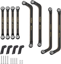 8PCS Brass High Clearance Chassis Suspension Links Rod Linkage Set for Axial... 
