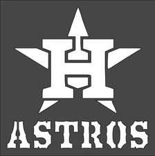 8"x8" Clear Plastic Stencil - Astros (ME108)*****