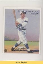 1983 Renata Galasso 1933 Goudey Reprints Chuck Klein #128 HOF READ gc7