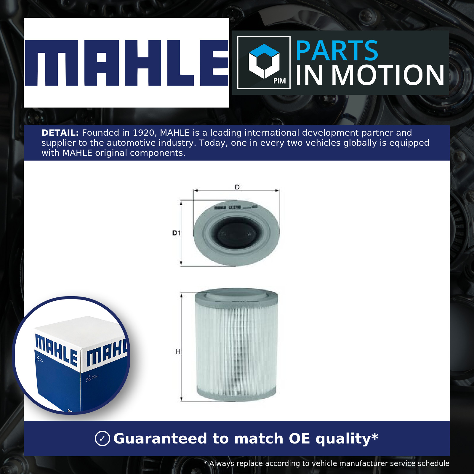 MAHLE LX 2790 - Air Filter Car - Engine - Image 9