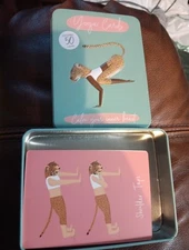 Fizz Creations Calm Your Inner Beast Yoga Cards Exercise Motivational Animal VG 