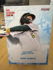 2026 Pulse Big League Chew Nick Kurtz RC Rookie Curveball Cotton Candy #'d /999
