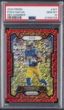 2023 PANINI PRIZM RED SHIMMER #357 PUKA NACUA 9/35 PSA 10