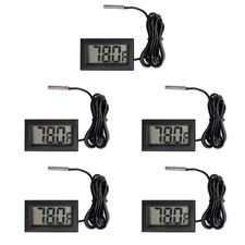5Pcs Digital LCD Thermometer Temperature Digital LCD Fridge Thermometer Water Te