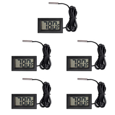 5Pcs Digital LCD Thermometer Temperature Digital LCD Fridge Thermometer Water Te
