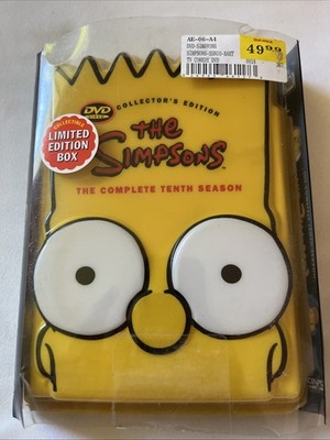 The Simpsons Season 10 DVD 2007 4-Disc Set Collector's Edition BART W/booklet