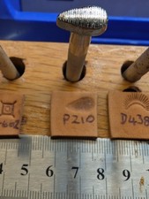 #P210 HORIZONTAL PEAR SHADER LEATHER TOOLING STAMP
