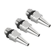 3Pcs 0.5mm Air Brush Nozzle Only Nozzle Replacement Parts Brass Aluminum