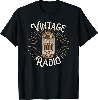 Vintage Radio Design_ Antique Collector_ Valve Tube_ Retro Gift Unisex T-Shirt