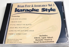 Brian Free  Assurance Volume 1 Christian Karaoke Style NEW CD G Daywind 6 Songs