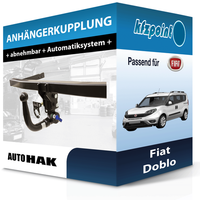 FüR Fiat Doblo 11.2009-12.2023 Auto Hak AnhäNgerkupplung Abnehmbar Neu