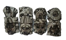set of 4 Ceramic/PotteryTribal Mask Wall Hanging Decorative