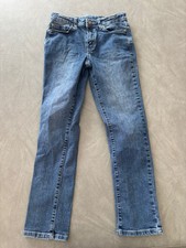 Buffalo David Bitton Evan Slim Straight Fit Blue Denim Jeans Boys Size 10 EUC