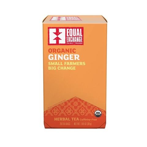 Equal Exchange Organic Caffeine Free Ginger Tea, 20 Count